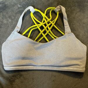 Striped lululemon sports bra